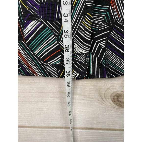 Duro Olowu Jacket Womens Sz S Black Abstract Print Trench Belted Button Up NWOT - Picture 10 of 15